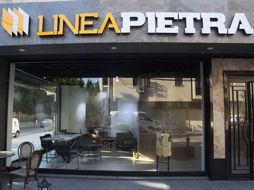Linea Pietra mağaza cephe doğal taş kaplama