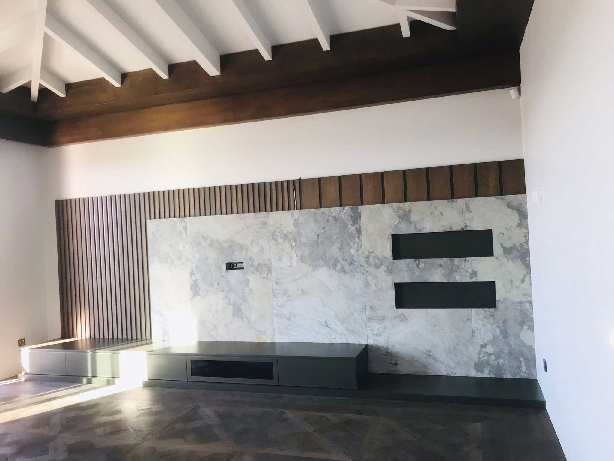 Linea Pietra salon oda doğal taş duvar kaplama