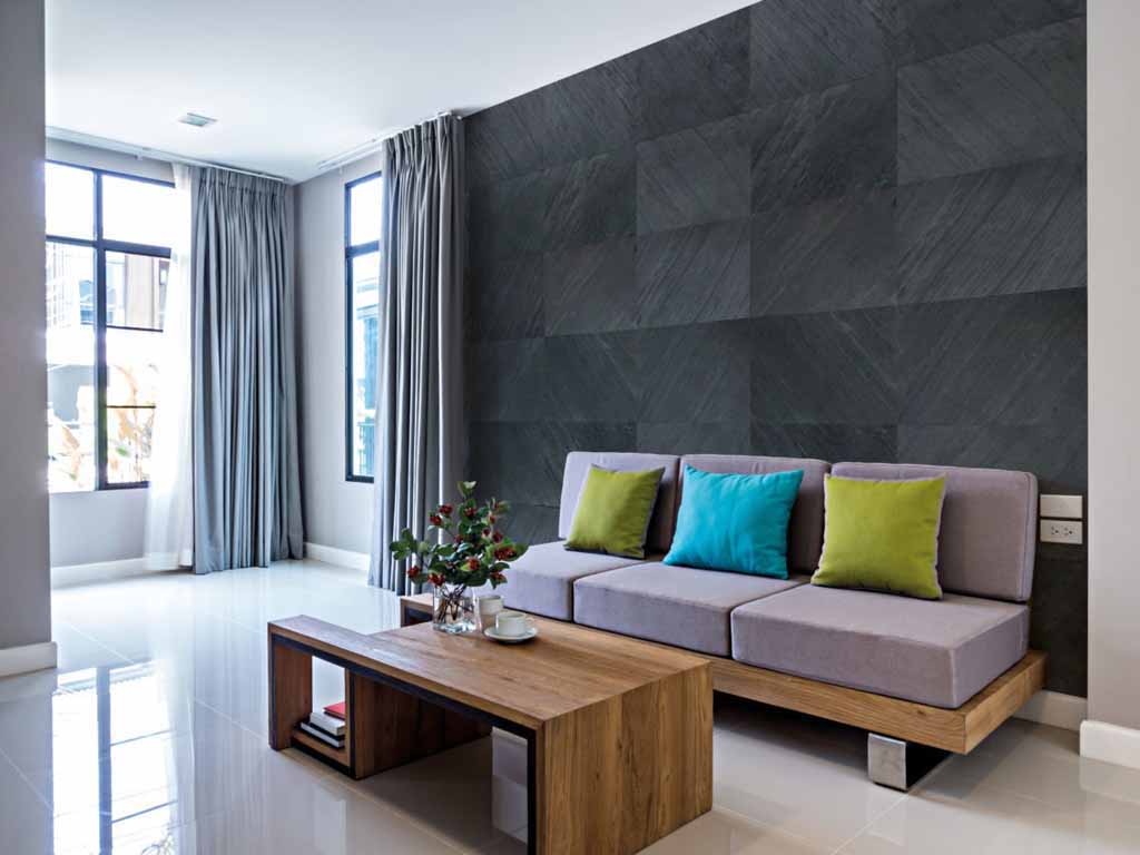 Linea Pietra salon oda doğal taş duvar kaplama