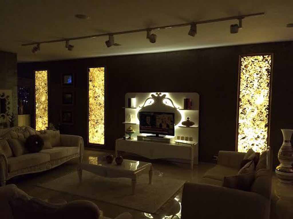Linea Pietra salon oda doğal taş duvar kaplama