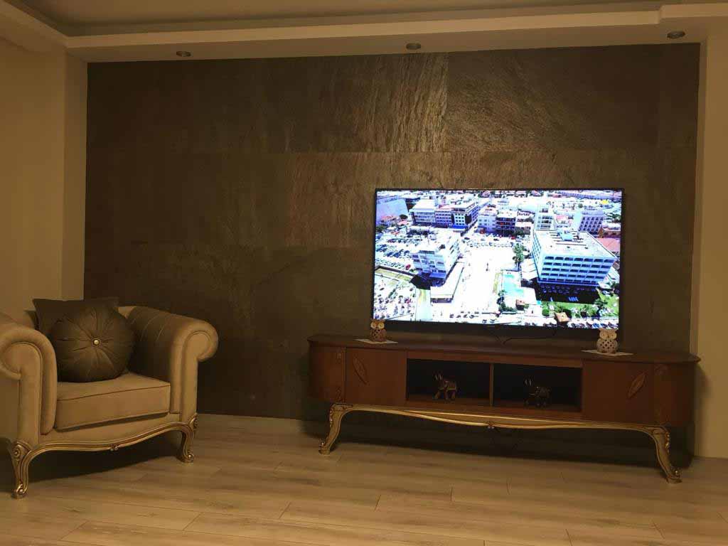 Linea Pietra salon oda doğal taş duvar kaplama