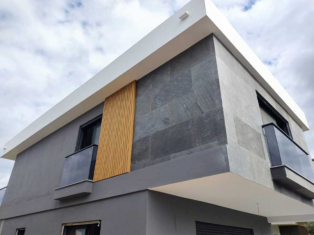 Linea Pietra villa cephe doğal taş kaplama